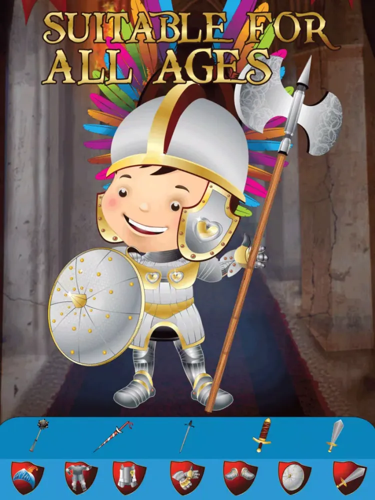 Zrzuty ekranu My Brave Knight Dress Up Game - The Virtual World Of Heroes Club Playtime Edition - Free App iPad 