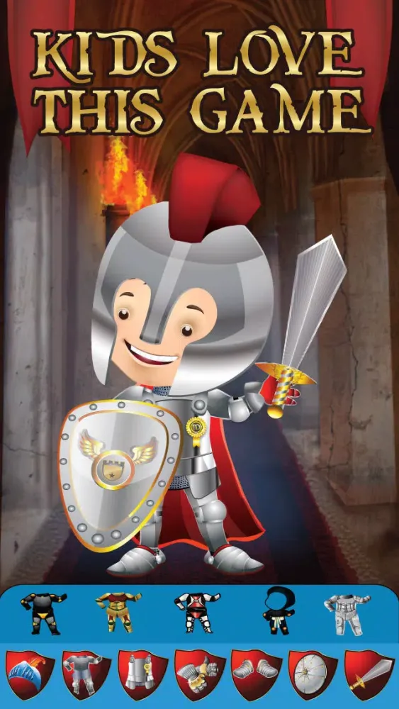 Zrzuty ekranu My Brave Knight Dress Up Game - The Virtual World Of Heroes Club Playtime Edition - Free App