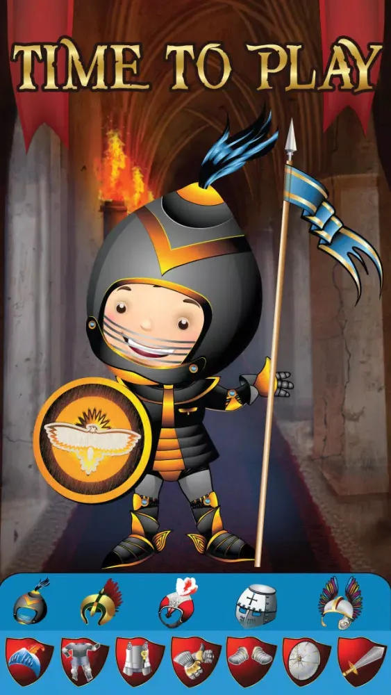 Zrzuty ekranu My Brave Knight Dress Up Game - The Virtual World Of Heroes Club Playtime Edition - Free App