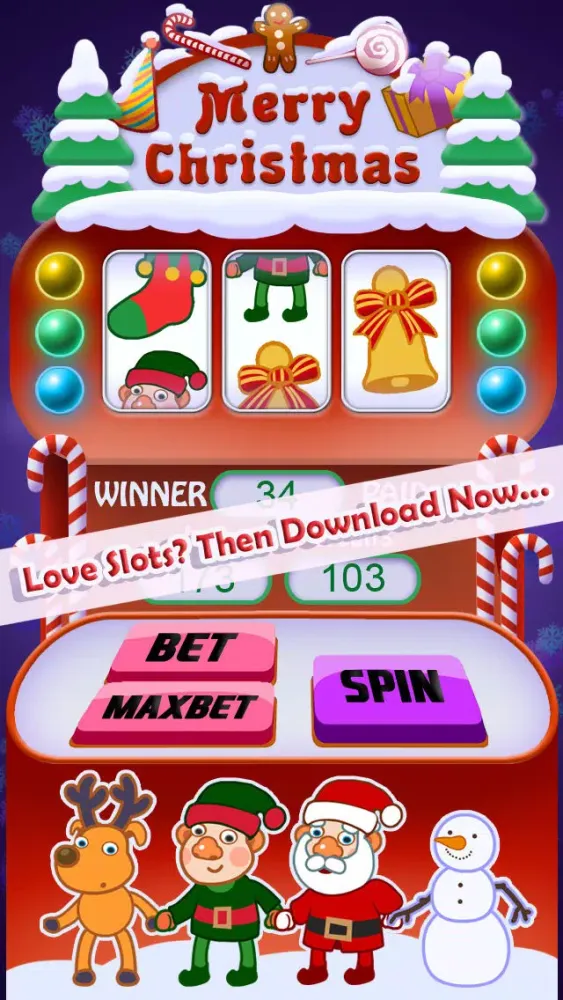 A Christmas / Xmas Holiday Casino Slot Game應用截圖