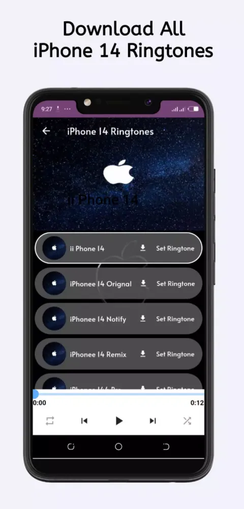 Ảnh chụp màn hình của iPhonee Ringtone Original 2023