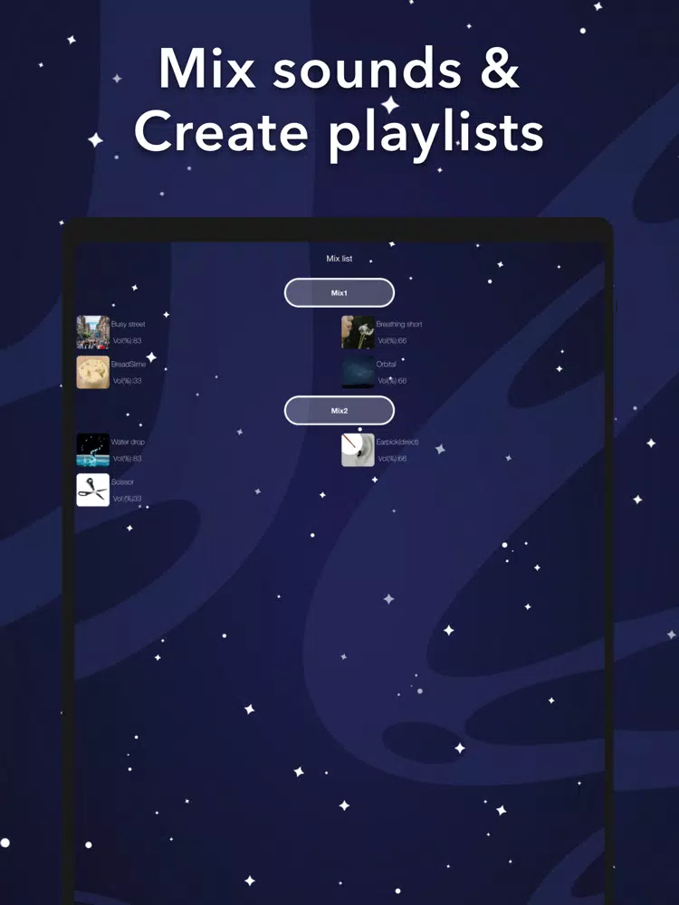 Sleeping sounds Relax & Sleep iPad 应用截图