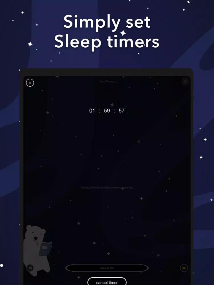 Sleeping sounds Relax & Sleep iPad 应用截图