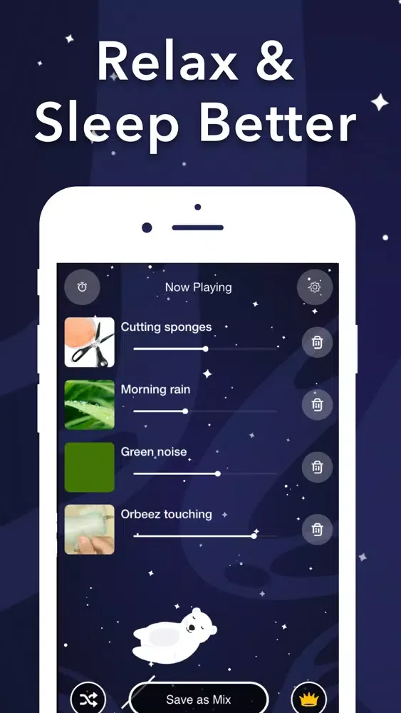 Sleeping sounds Relax & Sleep Screenshots