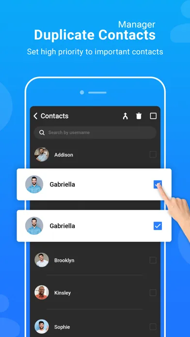 Tangkapan skrin My Contacts Backup + Transfer