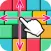 Square puzzle-fun pattern