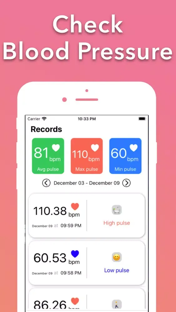 Скриншоты Check blood pressure app