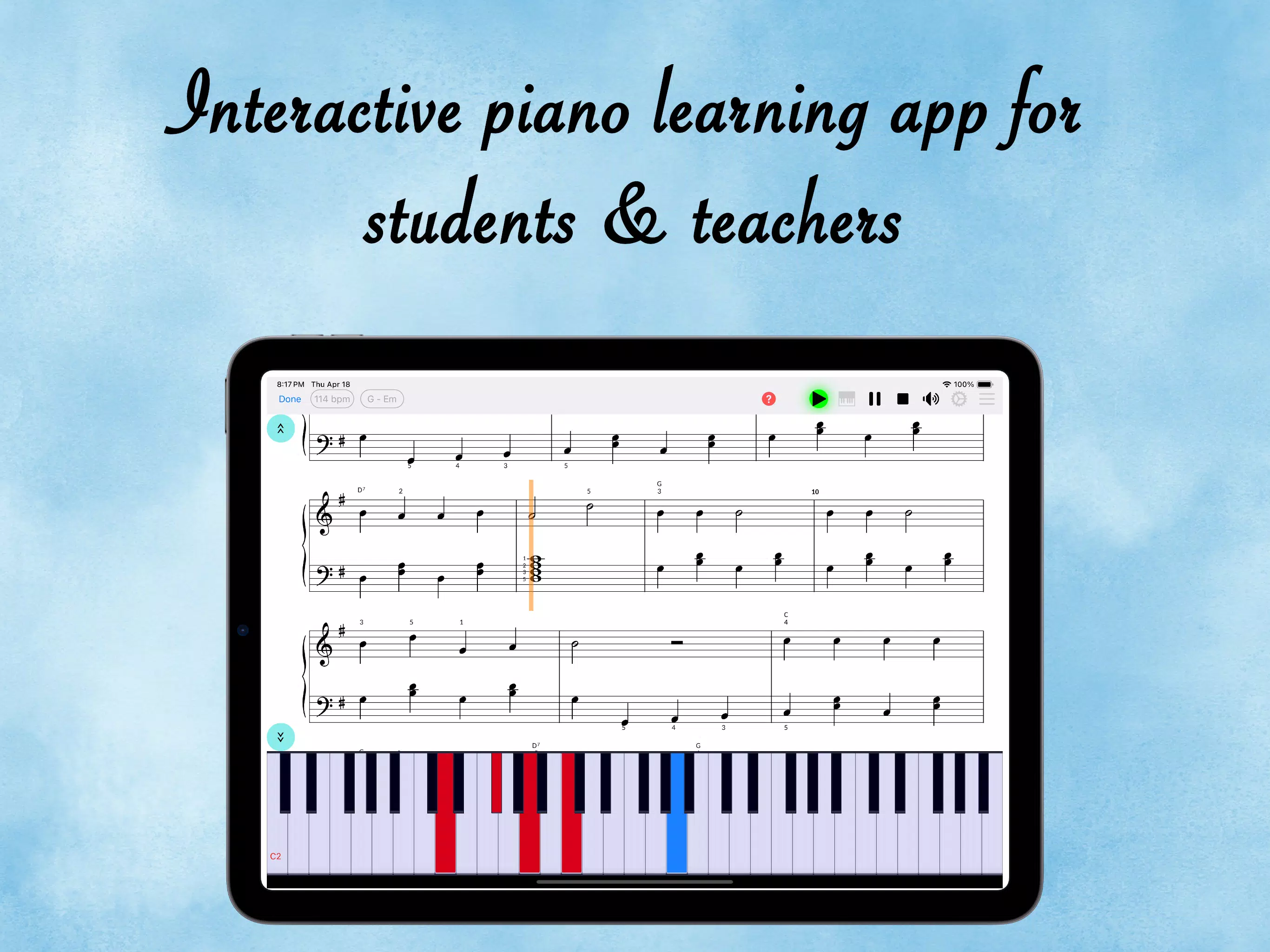 Piano eTutor: learn piano Screenshots