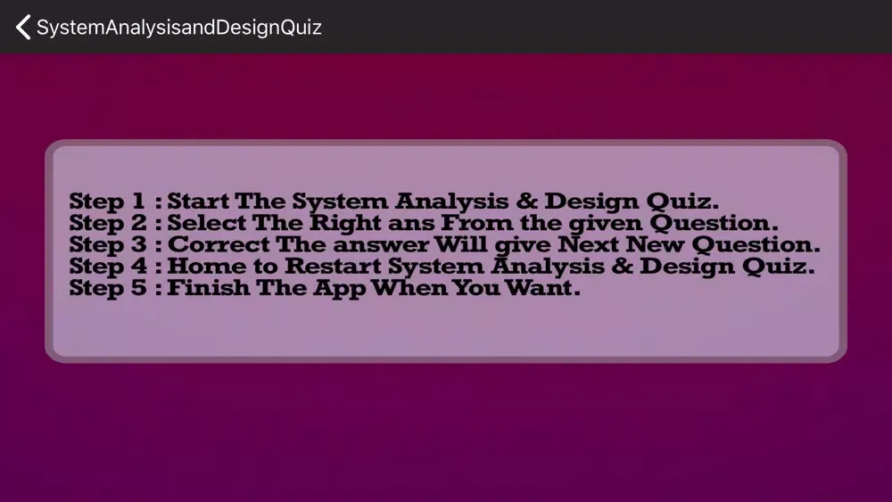 Tangkapan layar System Analysis and Design IQ