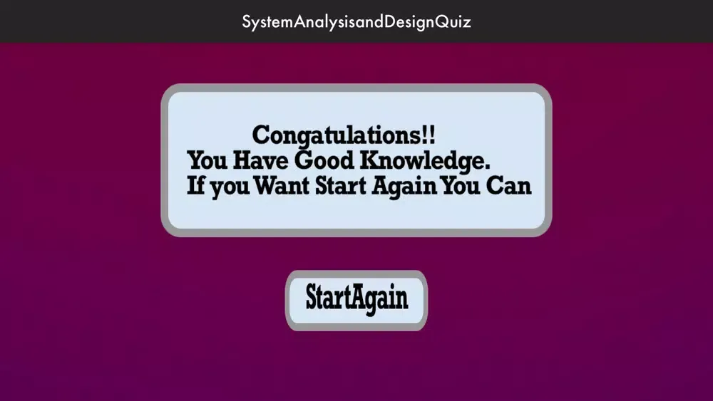 Tangkapan layar System Analysis and Design IQ