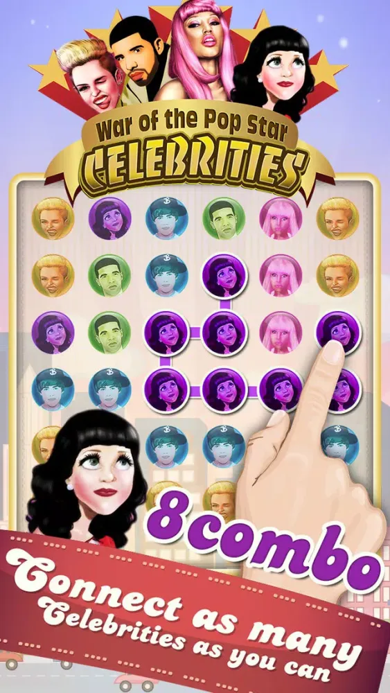 Celebrity Singer Face OFF Edition Crush Game应用截图