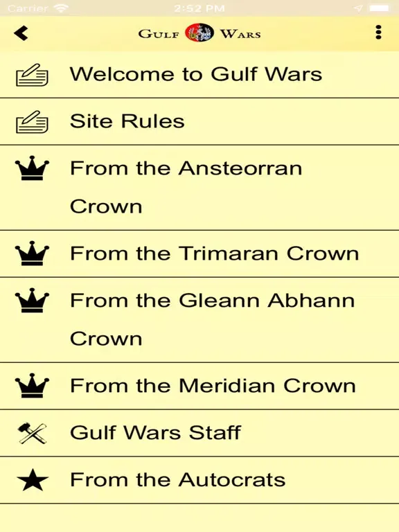 SCA - Gulf Wars iPad 應用截圖