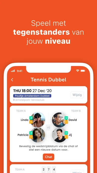 Tangkapan layar KNLTB Match App