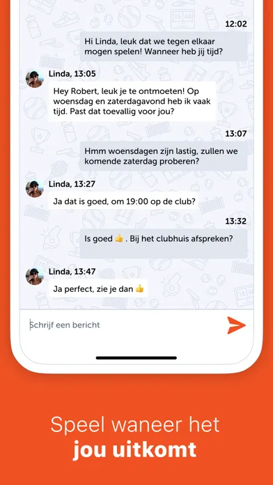 Tangkapan layar KNLTB Match App