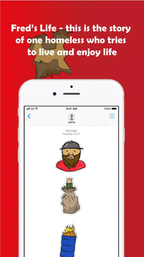 تصاویر Fred's Life - Sticker Pack