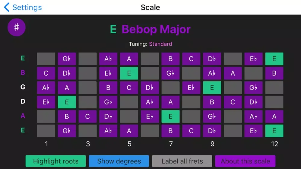 Guitar Scale Finder স্ক্রিনশট