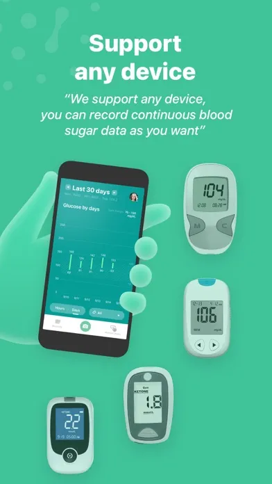 Screenshot di Blood Sugar Log - Diabetes log