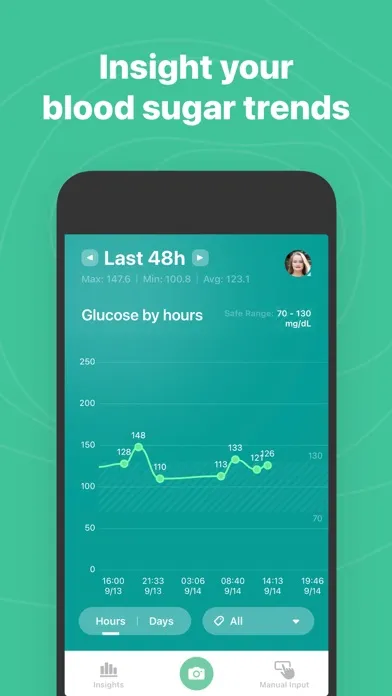 Screenshot di Blood Sugar Log - Diabetes log