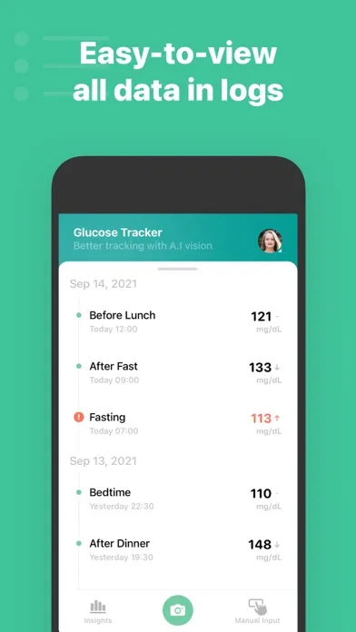 Screenshot di Blood Sugar Log - Diabetes log