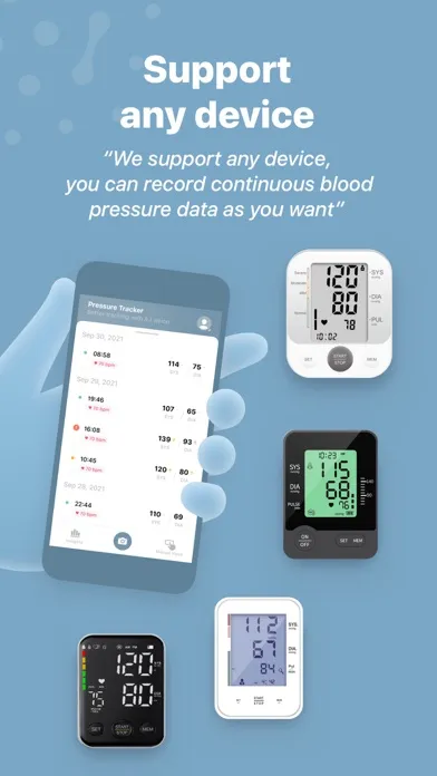 Capturas de pantalla de Blood Pressure Log ++
