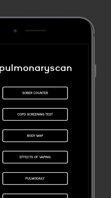 ภาพหน้าจอของ Pulmonary Scan