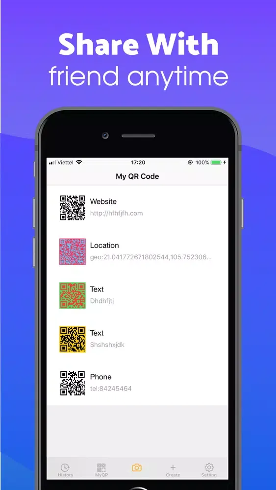 Simple scan QR code & QR maker سکرین شاٹس