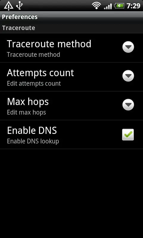 Скриншоты Traceroute