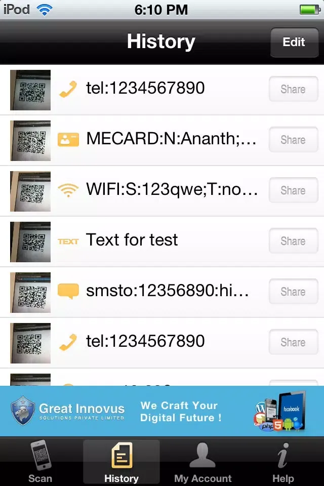 Scan 2 Link QR reader應用截圖