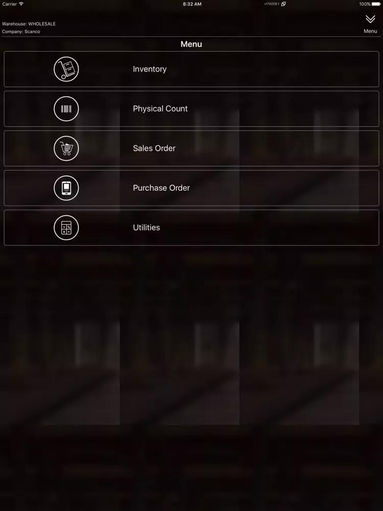 Скриншоты Scanco Acumatica Warehouse iPad 