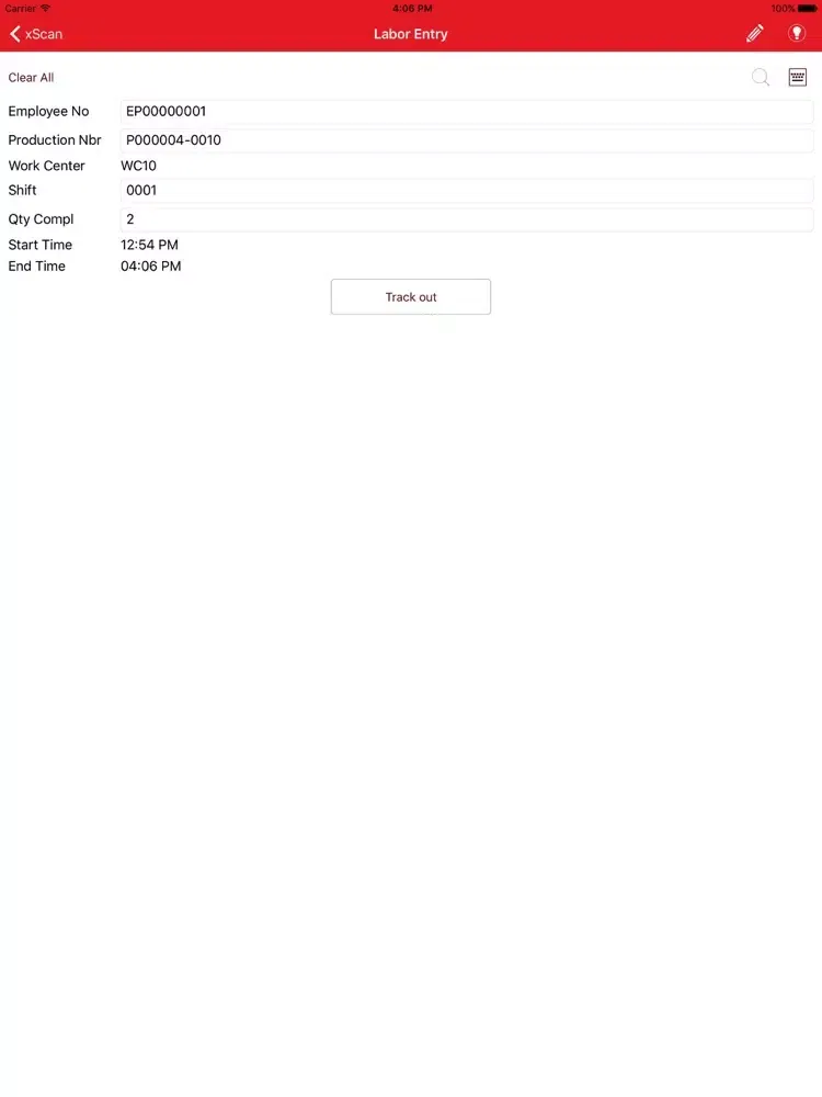 xScan for Acumatica iPad  Ekran Görüntüleri