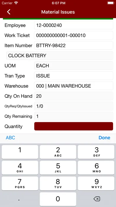 Ảnh chụp màn hình của Sage Shop Floor