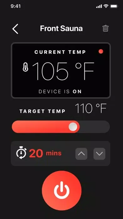 Scandia Smart Sauna سکرین شاٹس