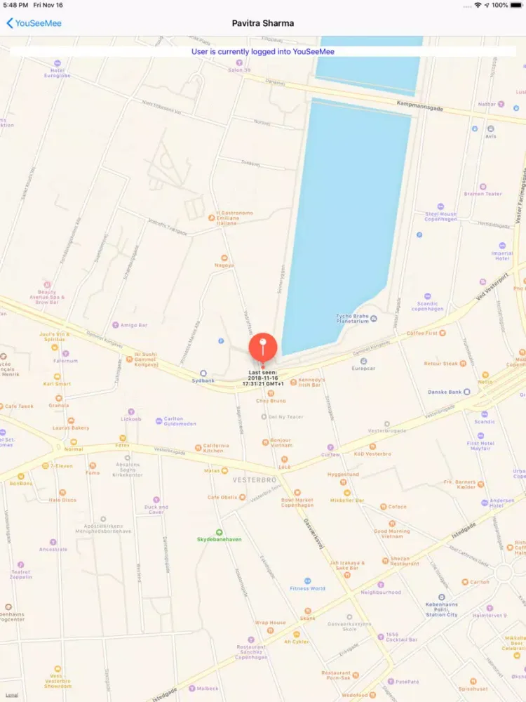 Capturas de tela do YouSeeMee iPad 
