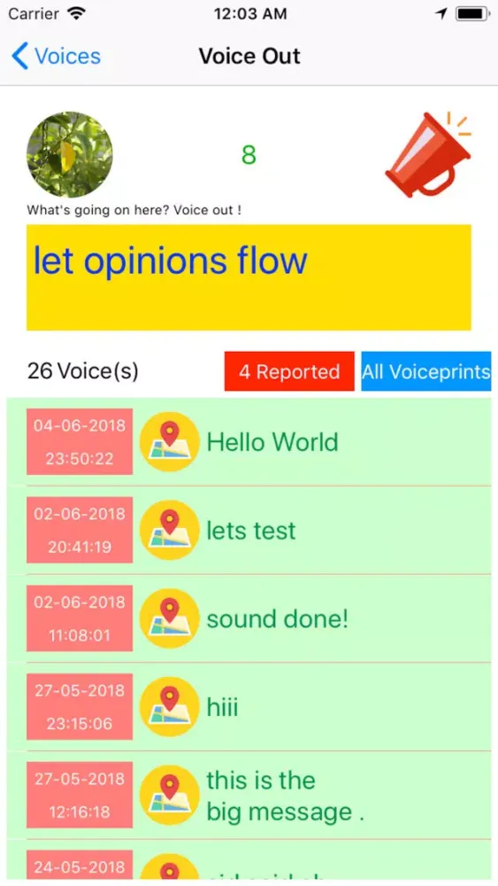 Capturas de pantalla de VoiceOut