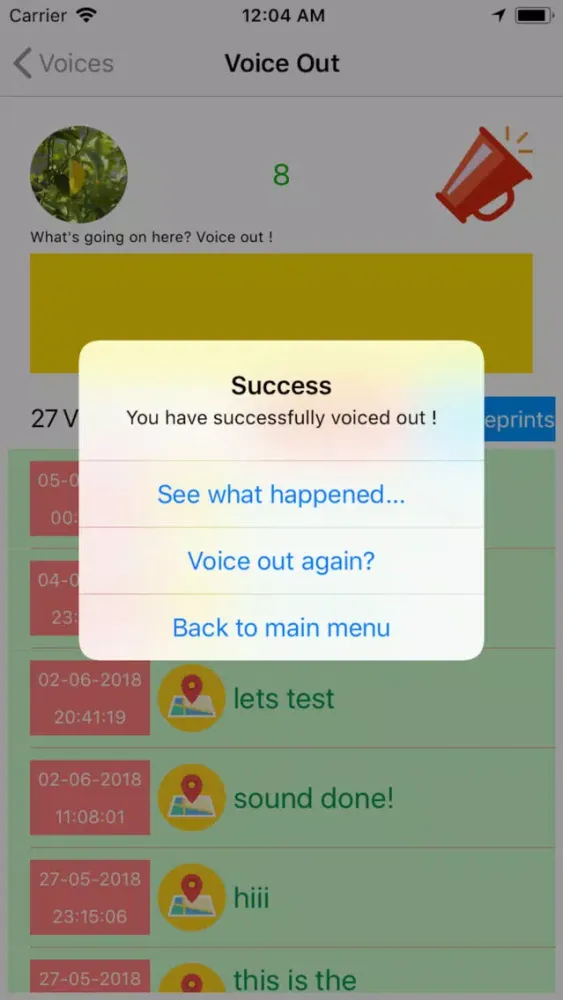 Capturas de pantalla de VoiceOut