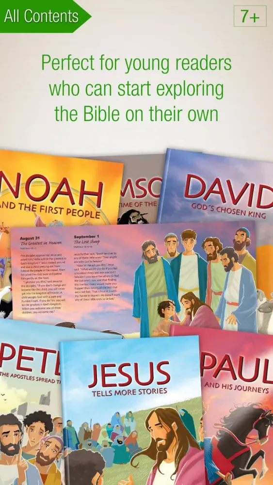 ภาพหน้าจอของ Explorer’s Bible Premium – 24 easy-to-read Bible Books and Audiobooks to explore the Bible