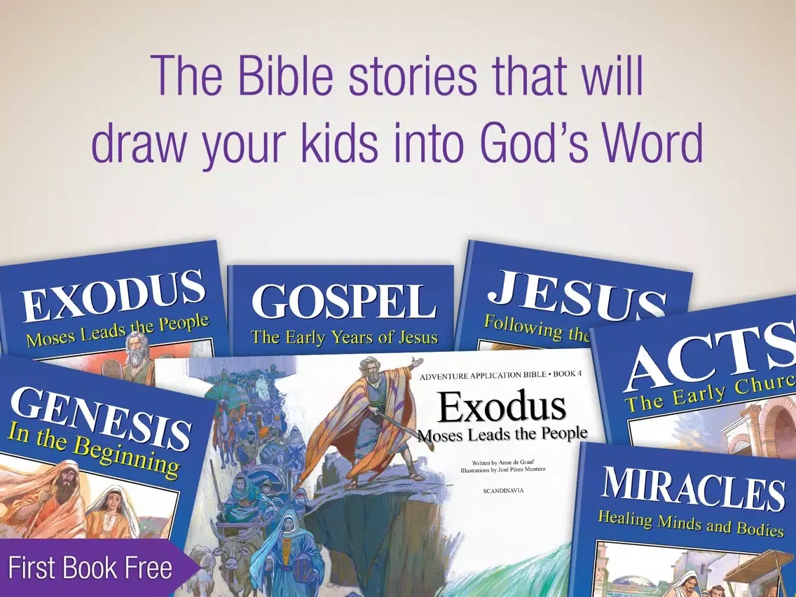 Capturas de pantalla de Adventure Bible – The Complete Retold Bible in 30 Books and Audiobooks iPad 