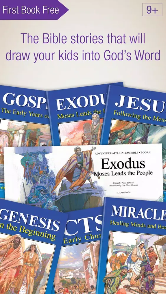 Capturas de pantalla de Adventure Bible – The Complete Retold Bible in 30 Books and Audiobooks