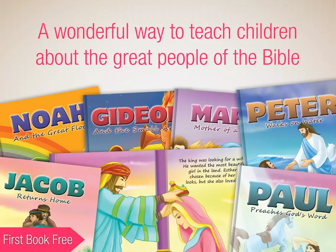 Bible People - 24 Storybooks and Audiobooks about Famous People of the Bible iPad  স্ক্রিনশট