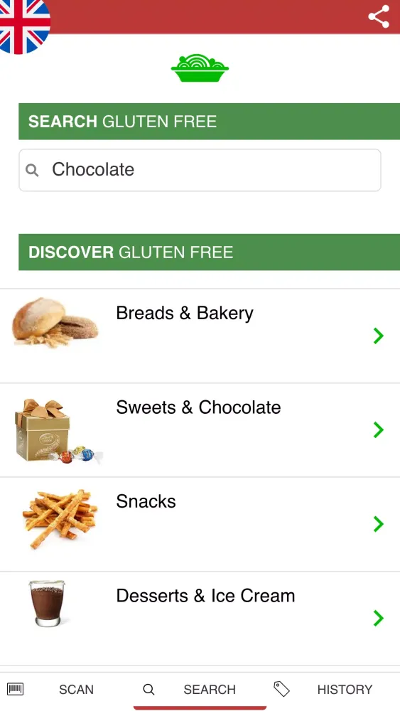 Screenshot di Gluten Free Scanner UK Coeliac