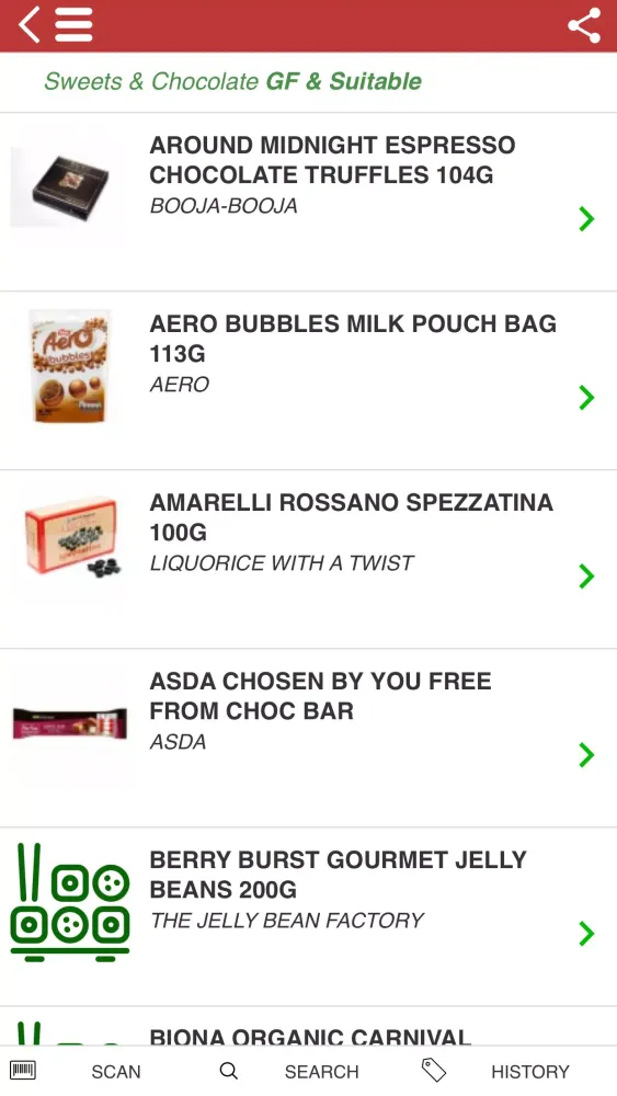 Screenshot di Gluten Free Scanner UK Coeliac