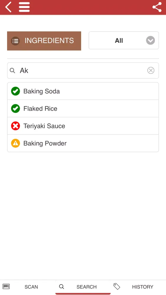 Screenshot di Gluten Free Scanner UK Coeliac