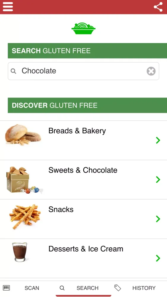 Screenshot di Gluten Free Scanner UK Coeliac