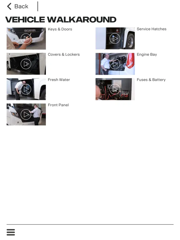 Capturas de tela do Your Scania Coach iPad 