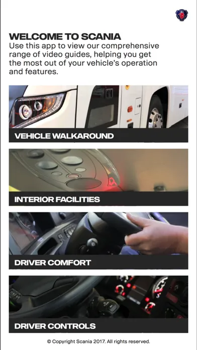 Capturas de tela do Your Scania Coach
