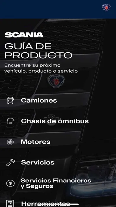 Ảnh chụp màn hình của Scania Marketing Tool