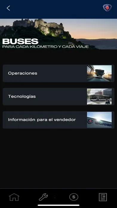 Ảnh chụp màn hình của Scania Marketing Tool