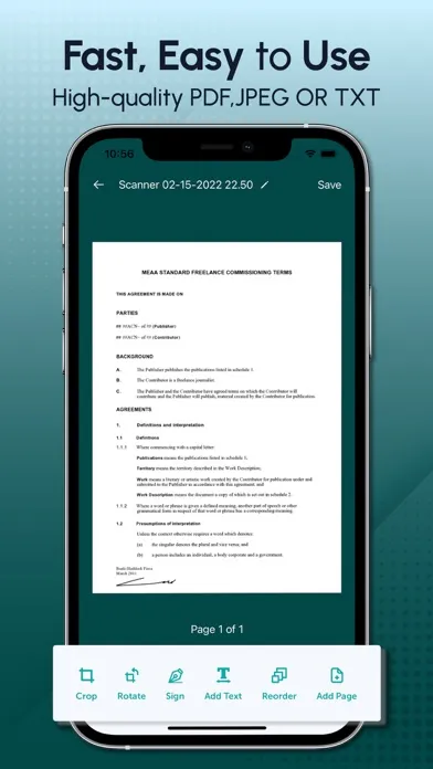 Mobile Document Scanner - Sign Screenshots