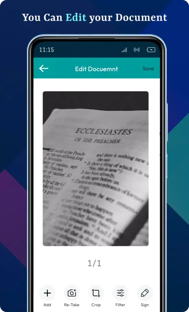 Captures d'écran de Document, OCR & PDF Scanner