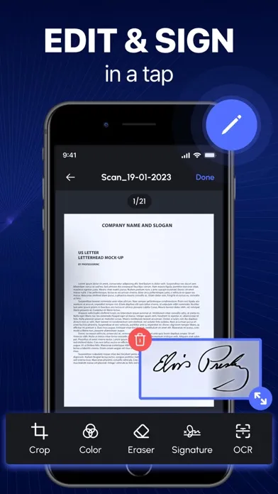 Zrzuty ekranu PDF Scanner: Document Scan Pro